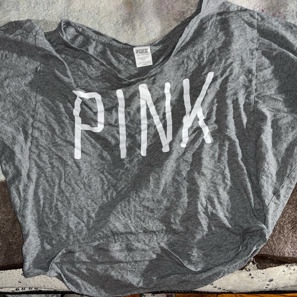 A pink shirt